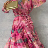 Luísa™ | Romantiškas Gėlėtas Apvyniojamas Suknelė