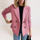 Marta™ | Elegantiškas Paltas Su Megztomis Rankovėmis