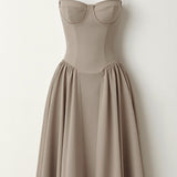 Odette Élégance | Midi suknelė su struktūrizuotu liemeniu