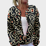 Gabriela - Rudeninis Gėlėtas Kardiganas