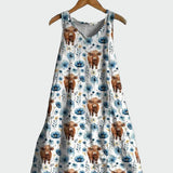 Suknelė su Karvių Raštu