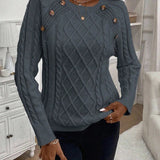 Francisca | Megztinis su mygtukais