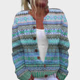 Isabel - Rudens Gėlių Kardiganas