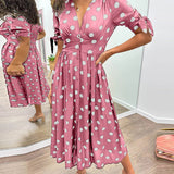 Monica™ | Elegantiška Taškų Suknelė