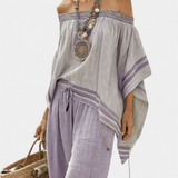 Natália | Elegantiškas Bohemiškas Komplektas Iš Lengvo Bambuko