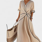 Emília – Lengvas Dryžuotas Suknelė