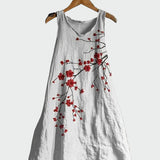 Suknelė su Žydinčių Vyšnių Raštu