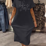 Saskia™ | Kasdienis suknelė su gobtuvu