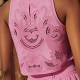 Moise | Rožinė Nėrinių Komplektas