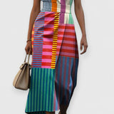 Tiffany - Be rankovių raštuotas suknelė