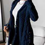 Sarahi™ | Pūkuotas paltas su gobtuvu