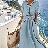 Emília – Lengvas Juostuotas Suknelė