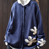 Safira | Gėlėtas megztinis