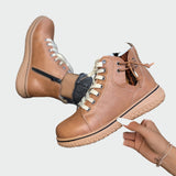 Ortopediniai odiniai batai su žemu aulu