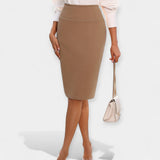 Aukštos Juosmens Midi Sijonas