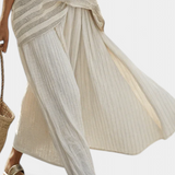 Isaura | Elegantiškas Prabangių Bambuko Lino Daisy Komplektas