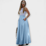 Tzafira – Elegantiška maksi sijonas su aukštu liemeniu