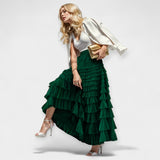 Elegantiška sijonas su dekoratyviniu akcentu iš tiulio