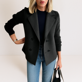 Marta™ | Elegantiškas Paltas Su Megztomis Rankovėmis