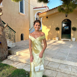 Bárbara | Maxi suknelė iš satino be nugaros