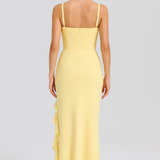 BELA™ | Elegantiška korseto suknelė iš satino