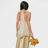 Martina - Suknelė su satino kaspinu