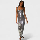 Suknelė „Sparkle Silver“ - Vakarinė versija