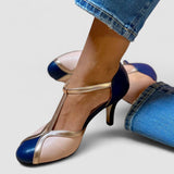 Alessia™ | Spalvingi ir patogūs T formos sandalai su apvalia nosimi