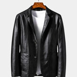 Jonas™ | Karamelinės spalvos odinė striukė