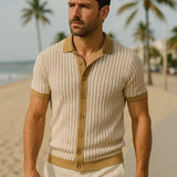 Laurits™ | Dryžuotas Megztinis Polo