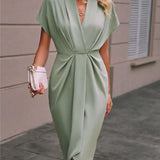 Kaye | Elegantiškas Midi Apvyniojimo Suknelė