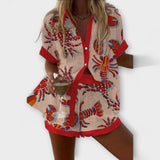 Beatriz | Daphira Paplūdimio Komplektas Su Krevečių Raštu