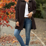 MOANA | Oversized Klasikinis Paltas su Mygtuku