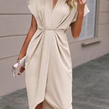 Kaye | Elegantiškas Midi Apvyniojimo Suknelė