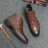 Parker™ | Dirbtinės odos Dvigubos Monk-strap Batai