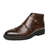 Parker™ | Dirbtinės odos Dvigubos Monk-strap Batai