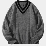 Poul™ | V-formos iškirpimas Megztinis