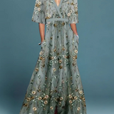 Romi - Elegantiška gėlių maksi suknelė