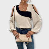 Scarlett - Marškiniai su kvadratiniu iškirpimu