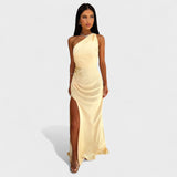 Aurelia - Ilga satino suknelė