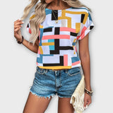 Mónica - Trumpa rankovė blusa