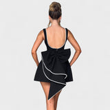 Carrie - Mini suknelė su perlų juostele