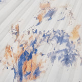 Jessie | Elegantiškas Mėlynas ir Baltas Gėlių Suknelė