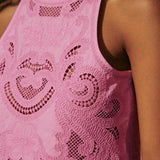 Moise | Rožinė Nėrinių Komplektas