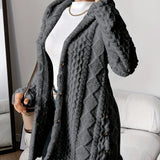 Sarahi™ | Pūkuotas paltas su gobtuvu