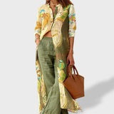 Inês™ ｜ Lengvas Vasaros Lino Komplektas