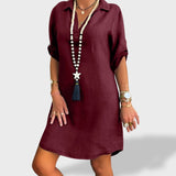 Vitória™ | Vasaros Lino Suknelė