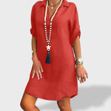 Vitória™ | Vasaros Lino Suknelė