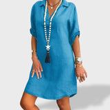 Vitória™ | Vasaros Lino Suknelė