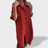 Beatriz™｜Laisvas Lino Suknelė